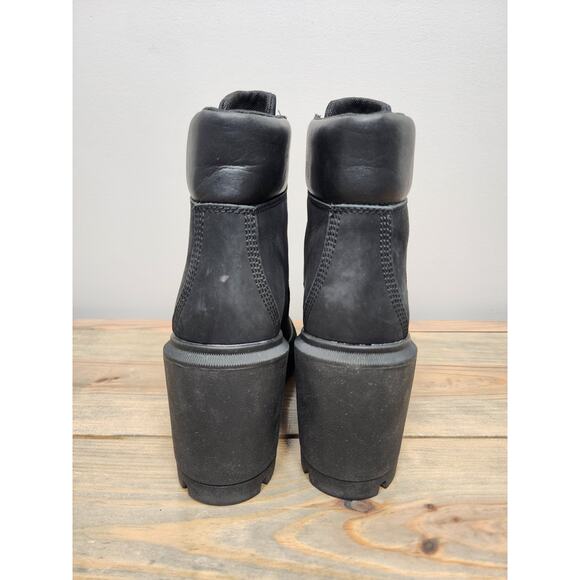 Timberland ALLINGTON HEIGHTS 6" Boots BLACK NUBUCK Women's Size 8.5 A5Y6C - Picture 5 of 10